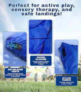 Skil-Care Crash Pad, Crash Pads for Kids Sensory Room Equipment, Sensory Crash Mat, Soft Foam Landing Zone for Sensory Input, Bean Bag Alternative for Reading and Relaxation, 3'x4' 5'x5' 6'x6' 8'x8'