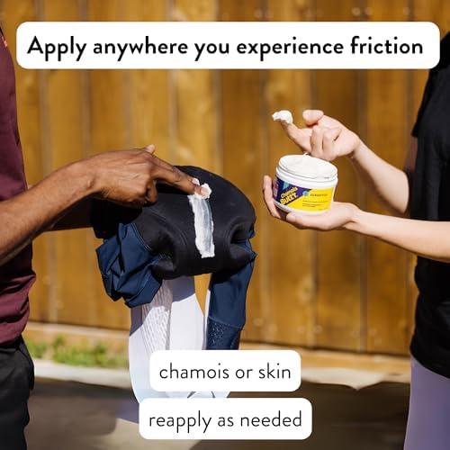 Chamois Butt'r Eurostyle Anti-Chafe Cream for Road, Gravel, Mountain Bike, 8 ounce jar, Cycling Plastic