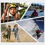 FresKaro 4inches 25kN-5621lbs Climbing Carabiners, UIAA CE Certified, Screw Lock, 7075 Aluminium, Lightweight, Rust Proof, for Mountaineering, Rappelling etc., Multi-Colors