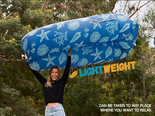 WEKAPO Inflatable Lounger Air Sofa Hammock-Portable,Water Proof& Anti-Air Leaking Design-Ideal Couch for Backyard Beach Traveling Camping Picnics & Music Festivals