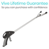 Vive Suction Cup Grabber Reacher 32" (2 Pack) - Elderly Grab It Reaching Pickup Tool Heavy Duty for Seniors - Trash, Sticks, Litter Picker Upper - Extra Long Reach Handle & Handy Extension Arm Claw