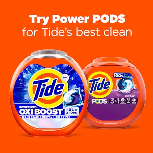 Tide PODS Laundry Detergent Pacs, 3-in-1 Stain Remover, Odor Fighter, Color Protector, 112 Count, HE compatible, Original Scent
