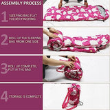 Kids Sleeping Bags - Camping Sleeping Bags with Carry Bag - Compact Sleeping Bag for Hiking, Backpacking 3 Season Warm & Cool Weather, Lightweight Waterproof Outdoor Travel for Boys Girls