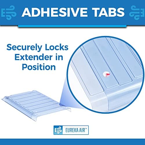 Under Furniture Magnetic Vent Extender, 1.5mm Thick Heavy Duty Premium Material, Fits Floor Registers 10" and 12" Wide, Extends up to 33" Long, 2 Pack