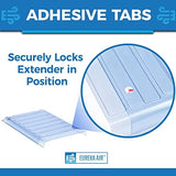 Under Furniture Magnetic Vent Extender, 1.5mm Thick Heavy Duty Premium Material, Fits Floor Registers 10" and 12" Wide, Extends up to 33" Long, 2 Pack