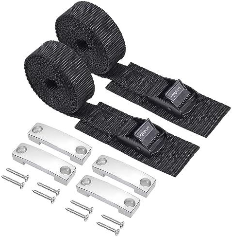 Ayaport Battery Tie Down Strap Battery Box Hold Down Kit 72”, Battery Tie Down Kit, with Stainless Steel Bracket & Screws Used for RV Battery, Accessories