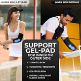 DR. BRACE® Elite Elbow Brace Support, Breathable Elbow Compression Sleeve with Gel Pad for Golfer's, Tennis Elbow & Tendonitis Treatment & Pain Relief 2024