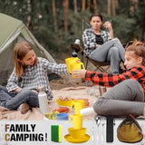 Scout Camping Mess Kit for 1 Person Boy Scout Dishes Set Girl Scout Mess Kit with Mesh Bag Reusable Light Weight Eating Utensils Plastic Camping Cutlery Set for Travel Camp
