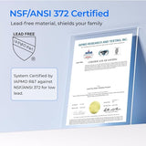 Waterdrop TSU 0.01μm Ultra-Filtration Under Sink Water Filter System, 3-Stage Tankless Undersink Water Filtration with Faucet, Smart Panel, No Waste Water, No Electricity Required, Does not Lower TDS