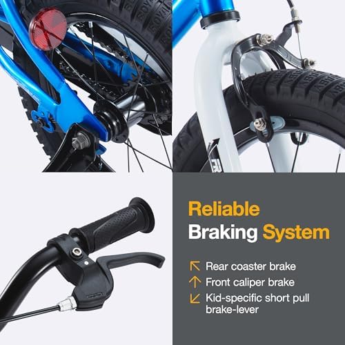 RoyalBaby Kids Bike EZ Freestyle Training Free Balance to Pedal Easy Learning Bicycle, 12-18 Inch for Toddlers to Big Kids