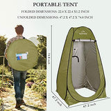 Your Choice Pop Up Privacy Shower Tent - Portable Changing Tent for Camping, Beach & Hiking - 6.2FT Lightweight with Carry Bag, Quick Setup & Full Coverage
