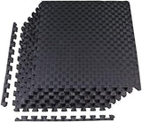 BalanceFrom Puzzle Exercise Mat with EVA Foam Interlocking Tiles for MMA, Exercise, Gymnastics and Home Gym Protective Flooring, Multiple Sizes and Colors