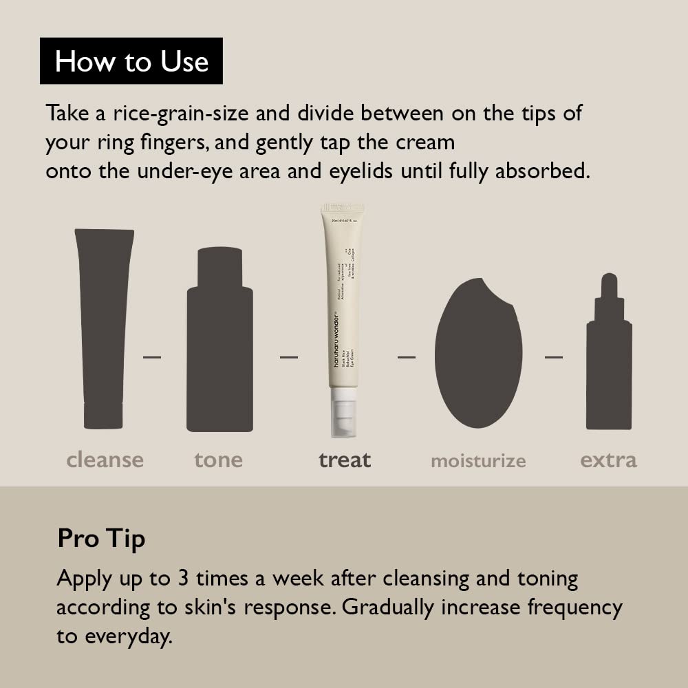 [Haruharu Wonder] Black Rice Bakuchiol Eye Cream 0.67 fl.oz / 20ml | Anti-Aging, Wrinkle Care, Natural Retinol Alternative | Cruelty Free, EWG-Green