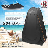 Sportneer Pop Up Privacy Shower Tent, Portable Changing Room Pop Up Changing Tent 75inches x 47inches x 47inches Shower Tent with Carry Bag for Camping & Beach, Easy Set Up, Foldable