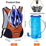 Lightweight Hydration Backpack, Running Backpack with 2L Water Bladder, Hydro Water Daypack for Cycling Hiking Rave for Men Women