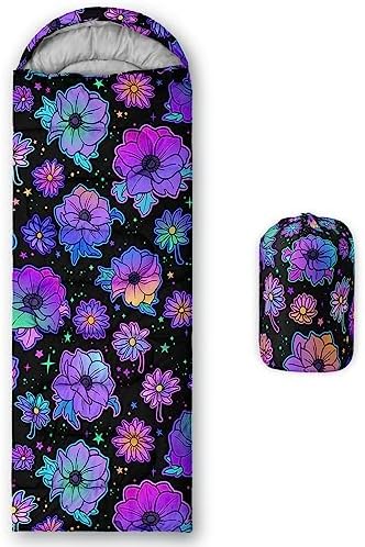 Axolotl Unicorn Sleeping Bag for Kids Boys Girls–Lightweight Warm Cold Weather Sleeping Bags,Waterproof Portable Sleeping Bag with Compression Sack for Camping Backpacking Outdoor Indoor