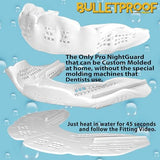 Bulletproof: World’s Thinnest Most Breathable Mouthguard is 3X Stronger! MMA Football Basketball Hockey Lacrosse Rugby BJJ Boxing Sports Mouth Guard Grinding Teeth. Men Women Adult Youth Kids Braces