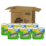 Bounty Quick-Size Paper Towels, White, 12 Family Rolls = 30 Regular Rolls