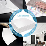 Art3d 12-Pack Smooth Drop Ceiling Tile 2ft x 2ft - Fire-Rated, Waterproof, Reusable - Preimum PVC, No Sag and Breakage - Cover 48 Sq. Ft, White