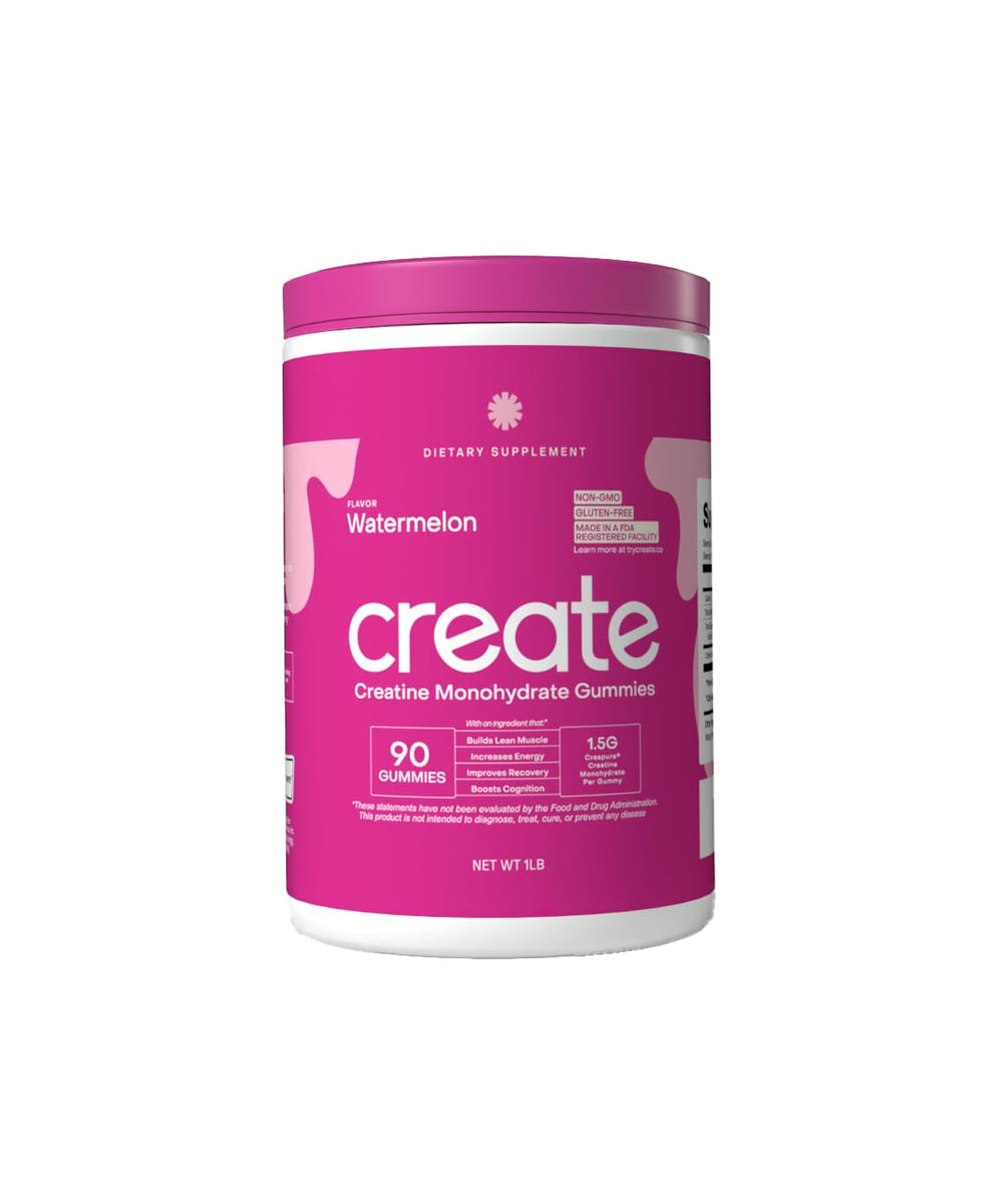 Creatine Str Create Creatine Monohydrate Gummies for Men & Women - Boost Focus, Str ...