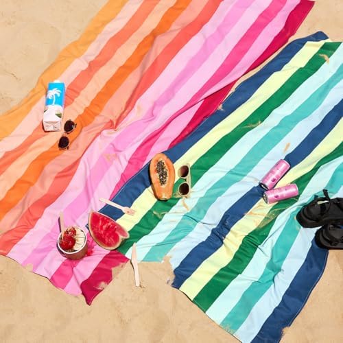 Dock & Bay Quick Drying Towel - for Sports & Gym - Compact, Lightweight - 100% Recycled - Includes Bag - Summer - Cool Lagoon, Extra Large (200x90cm, 78x35)