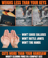 Pocket Chainsaw for Camping - 36 Inch Heavy Duty Steel Hand Chainsaw - 48 Teeth Pocket Saw - 65Mn Hand Chain Saw with Handles - Handy Camping Gear - Bushcraft Survival Gear and Supplies