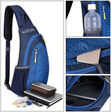 G4Free Sling Bags Men and Women Shoulder Backpack Small Crossbody Chest Sling Backpack (Blue)