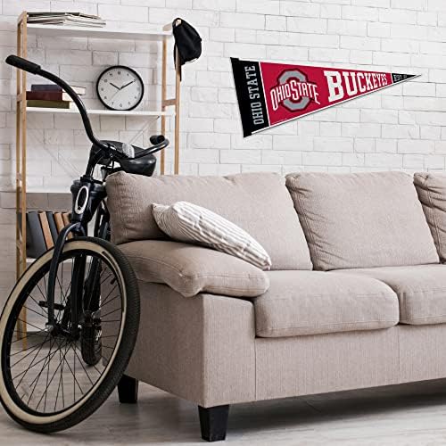Rico Industries NCAA Exclusive 12" x 30" Felt Wall Décor Pennant - Great for Home/Bed Room/Man Cave Décor
