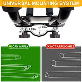 Folding Kayak Roof Rack 2 Pairs, 4pcs J-Bar Car Roof Racks for Kayak, Canoe, Paddle Boards, Skiboard, Surfboard, Foldable Kayak Roof Carrier for Car, SUV, Truck, Black (Folding Kayak Rack)