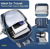 ZOMAKE Lightweight Packable Backpack, 35L Light Foldable Hiking Backpacks Water Resistant Collapsible Daypack for Travel(Navy Blue)