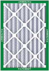Filterbuy 20x24x4 Air Filter MERV 8 Dust Defense (2-Pack), Pleated HVAC AC Furnace Air Filters Replacement (Actual Size: 19.38 x 23.38 x 3.63 Inches)