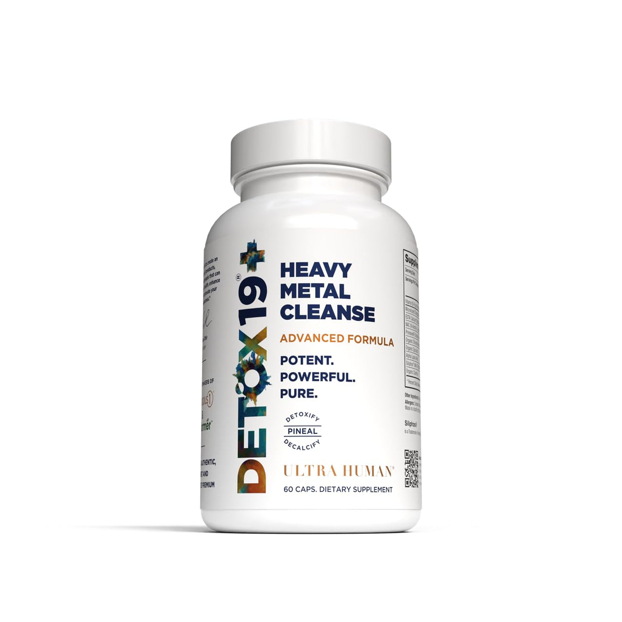 Ultra Human Daily Wellness Support – Heavy Metal Detox Cleanse, with Zeolite, Shilajit, Organic Greens, NAC. Supports Daily Detox & Immune System - (60 Capsules)