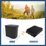 Hapoon XL Portable Folding Toilet with Lid - Travel Portable Potty for Adults, 12 Toilet Bags, 12 Pack Liquid Waste Gel