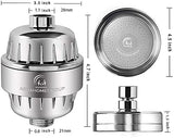 AquaHomeGroup Luxury Filtered Shower Head Set 20+3 Stage Shower Filter for Hard Water Removes Chlorine and Harmful Substances - Showerhead Filter High Output