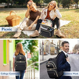 Backpack Cooler Lunch Backpacks Double Decker Lunch Box,Insulated Backpacks Lunch Cooler Bags, Lightweight Leakproof Lunchbox Back Pack for Women Men to Travel,Picnic,Hiking,Beach,Camping