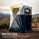Territory Tents® Jet Set Privacy Shower Tent, Jet Set Framework, No Assembly, Camp Shower, Camp Restroom, Privacy Tent Shower, 78” x 62” x 62”, PT100DB