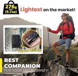 TREKOLOGY Trekking Poles – Lightweight, Adjustable Hiking Sticks for Men & Women – Durable Aluminum, Compact & Foldable with Comfortable Grip – Perfect for Hiking, Walking & Seniors, TREKZ XE