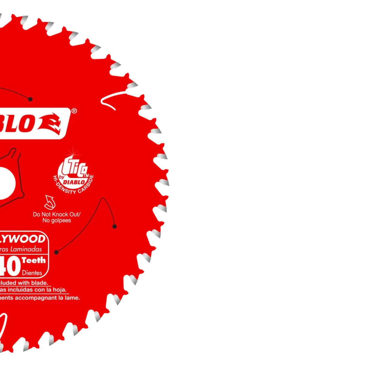 Diablo High-Performance Finish Trim Saw Blade for Wood - 6-1/2" x 40-Teeth, Tico Carbide - D0641X