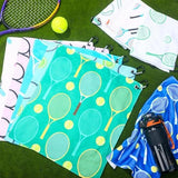 12 Pcs Soft Tennis Towel 15 x 17 Inch Absorbent Fast Drying Sports Towel with Clip Funny Tennis Gift for Women Men Sports Player Fitness Accessories (Cute)