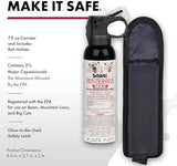 SABRE Frontiersman MAX Bear Spray – 40 ft Range, Maximum Strength, The Only EPA-Registered Spray for Bears & Mountain Lions, 7.9 oz, Glow Safety Clip, Outdoor Hiking & Camping Protection