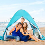 WolfWise UPF 50+ Easy Pop Up Beach Tent Sun Shelter Instant Automatic Portable Sport Umbrella Indoor Playhouse Canopy Cabana