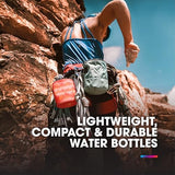 HydraPak Stow - Collapsible Backpacking Water Bottle (350ml, 500ml, 1L) - BPA Free, Ultra Light, Spill-Proof Twist Cap