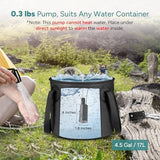 DR.PREPARE 4.5 Gallons Portable Shower for Camping, 17L Camping Shower with Pump, USB Rechargeable Battery, 2 Shower Heads, Large Water Flow, Portable Shower for Beach Hiking Outdoor, Pet Cleaning