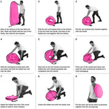 Pop Up Pod - Privacy Shower Tent, Dressing Room, or Portable Toilet Stall with Carry Bag for Camping, Beach, or Tailgate by Wakeman Outdoors