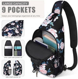 Crossbody Bags for Women Men Trendy Sling Bag Bakpack Casual Chest Bag with Convertible Shoulder Strap