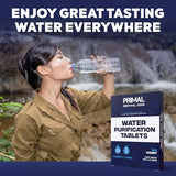 Water Purifier Tablets –Water Purification Tablets for Emergency Water - Hiking, Camping, Survival, Emergency – Drinking Water Filtration System Survival Tabs - Purificador De Agua - 1L - 100 Tablets