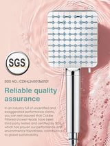 Cobbe Filtered Shower Head with Handheld, High Pressure 6 Spray Mode Showerhead with Filters, Water Softener Filters Beads for Hard Water - Remove Chlorine - Reduces Dry Itchy Skin, Chrome