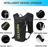 INOXTO Running Hydration Vest Backpack,Lightweight Insulated Pack with 1.5L Water Bladder Bag Daypack for Hiking Trail Running Cycling Race Marathon for Women Men