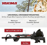 Yakima Rooftop Bike Rack Mount, Heavy-Duty Car & SUV Roof Carrier, FrontLoader, Black - Bicycle Storage Equipment and Accessories for Vehicles