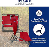 Cabana Beach Folding Beach Chair, 1 Position Lightweight and Portable Foldable Outdoor Camping Chair